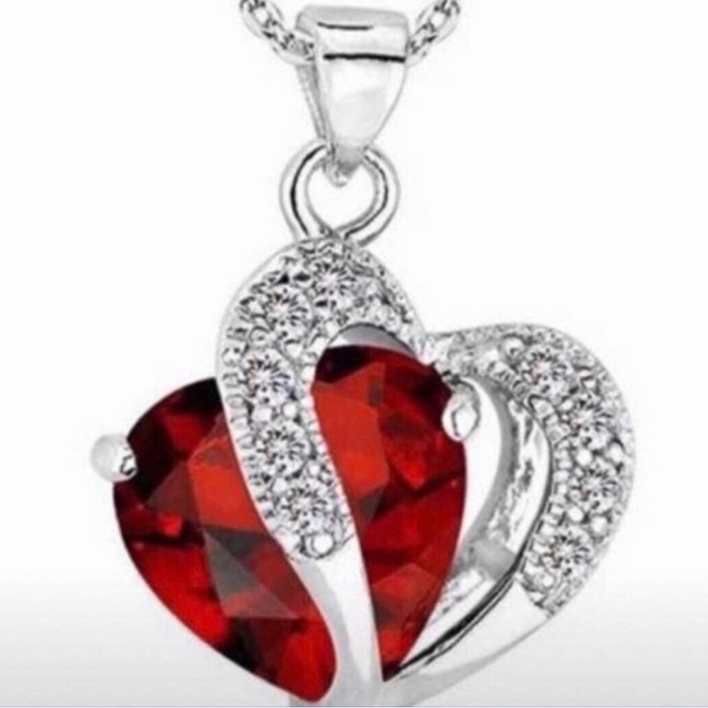 Crystal heart necklace
